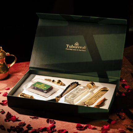 Crystal Tasbeeh, Zam Zam Water, Bookmark, Dates 100GM Mix, Surma, Attar